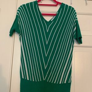 NY&Co Short Sleeve Double V Shirt